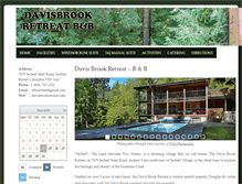 Tablet Screenshot of davisbrookretreat.com
